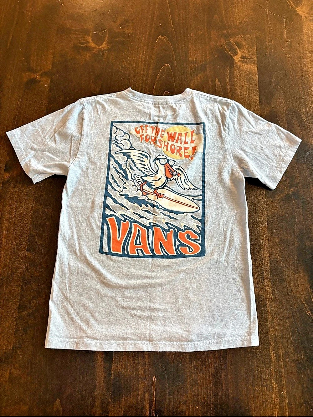 Vans Off The Wall For Shore Pelican Surf Graphic T-Shirt Large
